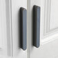 Two-Tone Leather Cabinet Pulls and Door Handles