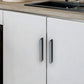 Two-Tone Leather Cabinet Pulls and Door Handles
