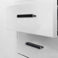 Two-Tone Leather Cabinet Pulls and Door Handles