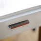 Two-Tone Leather Cabinet Pulls and Door Handles