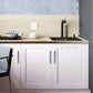 Two-Tone Leather Cabinet Pulls and Door Handles