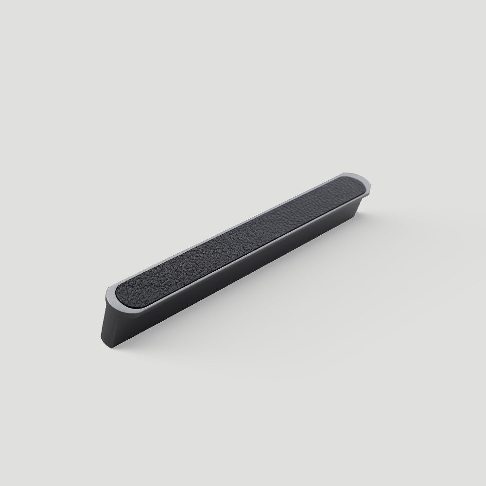 Two-Tone Leather Cabinet Pulls and Door Handles
