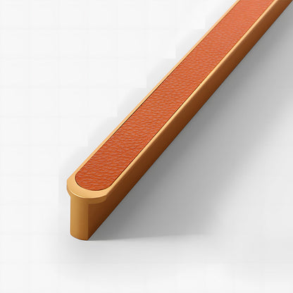 Two-Tone Leather Cabinet Pulls and Door Handles