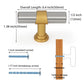 Black Gold T-Bar Cabinet Handles Kitchen Cabinet Hardware