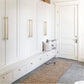 Brass Round Bar Cabinet Pulls, Drawer Handles, and Matching Knobs
