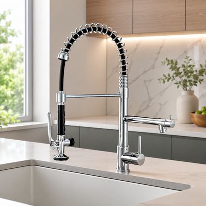 Orbit 360° Pull-Out Kitchen Faucet with Single Handle