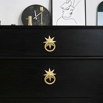 Unique Solid Copper Drop Pulls Drawer Knobs