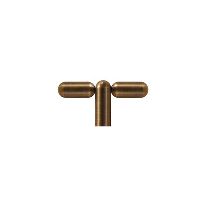Rounded Solid Brass Cabinet Pulls and T-Knobs