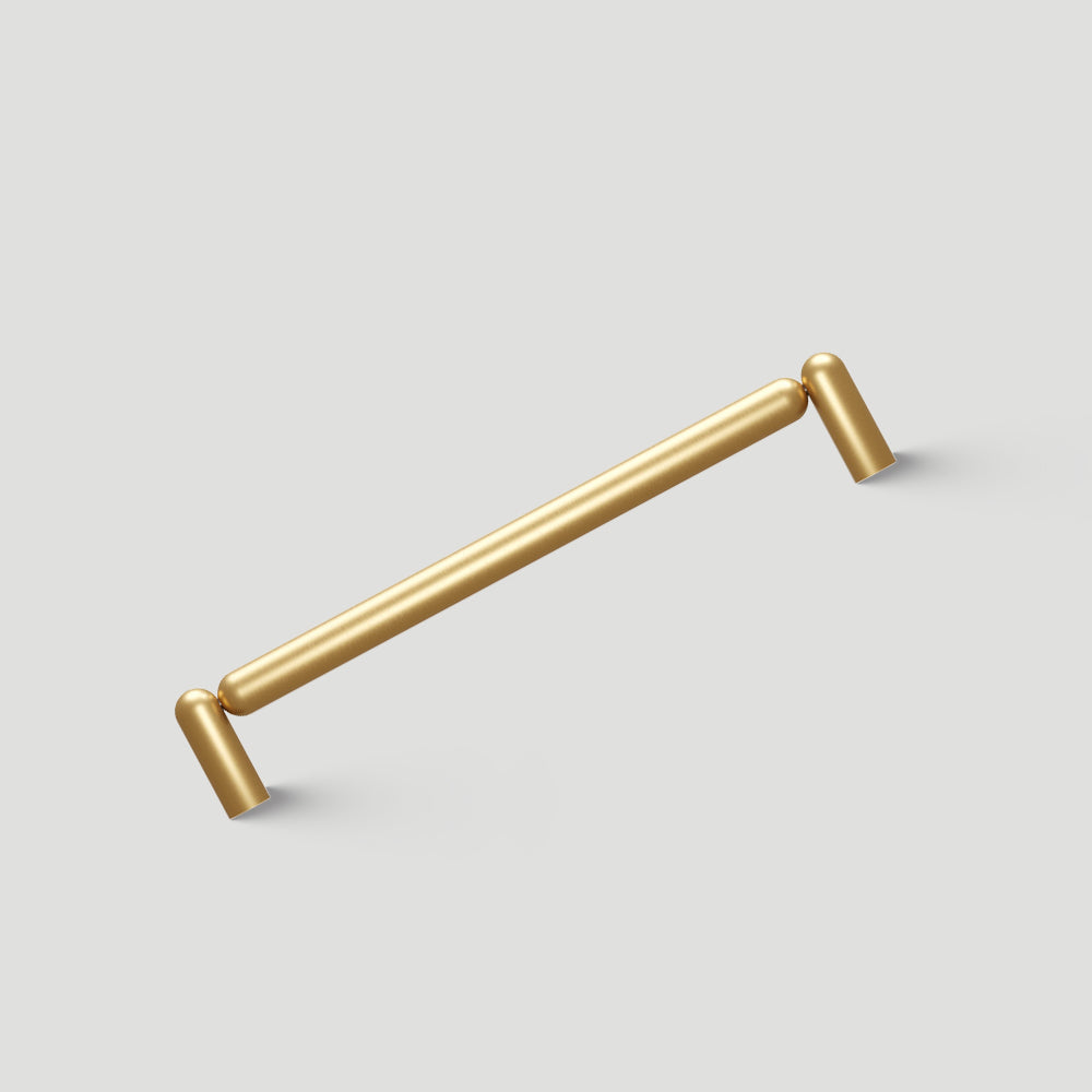 Rounded Solid Brass Cabinet Pulls and T-Knobs