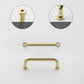 Nordic Brass Cabinet Pulls, Knobs, and Cup Pulls