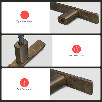 Multi-Finish Curved Cabinet Pulls for Kitchen Drawers