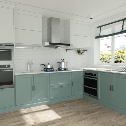 Multi-Finish Curved Cabinet Pulls for Kitchen Drawers