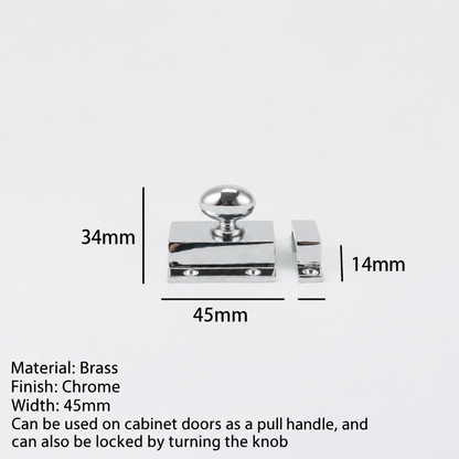 Valoria Turn Solid Brass Cabinet Latch