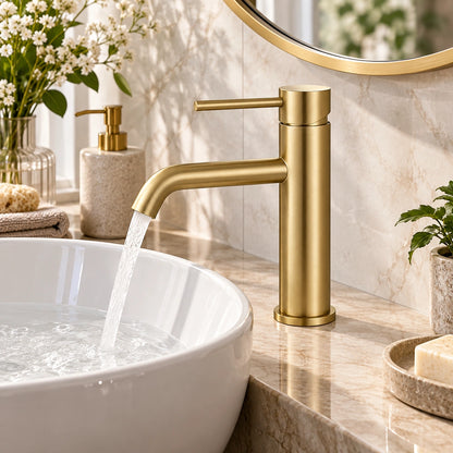 Varello Modern Single-Handle Single-Hole Bathroom Sink Faucet