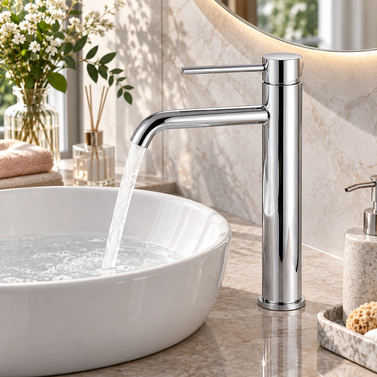 Varello Modern Single-Handle Single-Hole Bathroom Sink Faucet