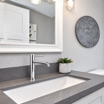 Varello Modern Single-Handle Single-Hole Bathroom Sink Faucet