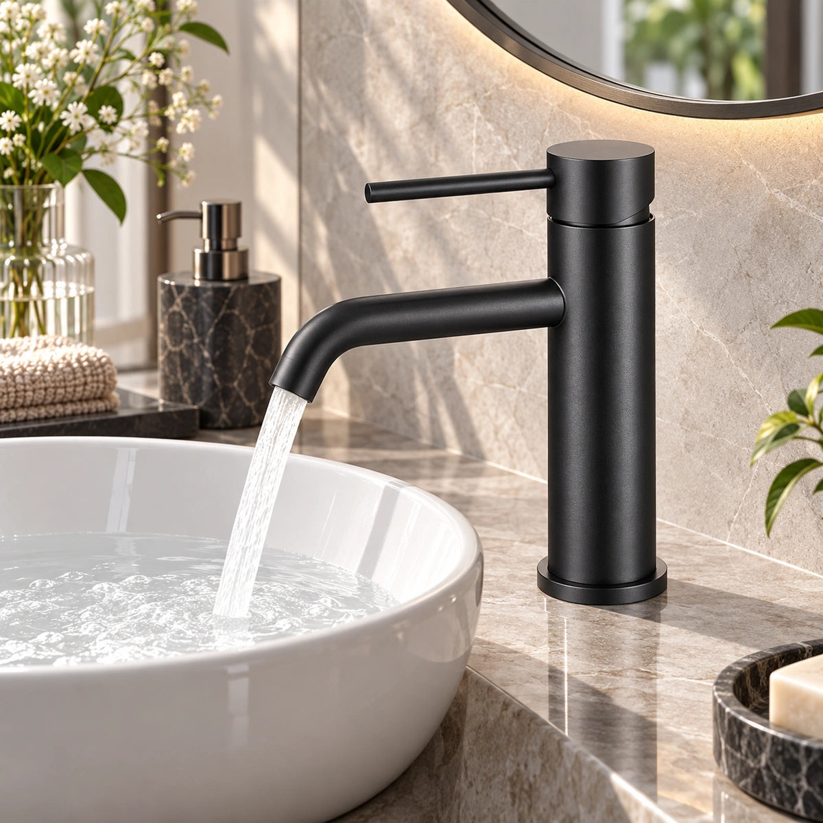 Varello Modern Single-Handle Single-Hole Bathroom Sink Faucet