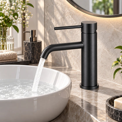 Varello Modern Single-Handle Single-Hole Bathroom Sink Faucet