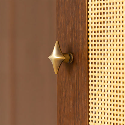 Star-Shaped Solid Brass Cabinet Pulls and Knobs