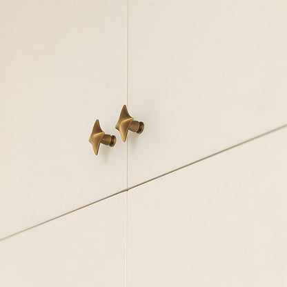 Star-Shaped Solid Brass Cabinet Pulls and Knobs
