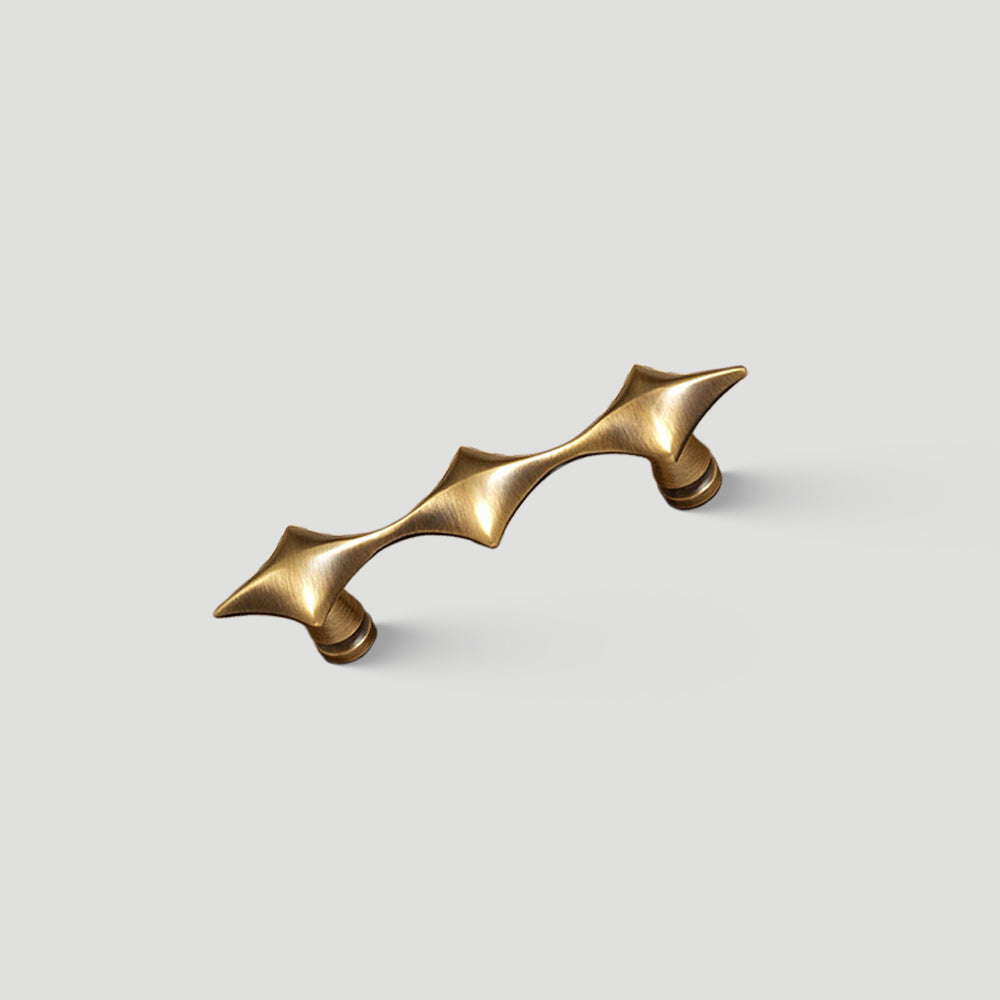 Star-Shaped Solid Brass Cabinet Pulls and Knobs