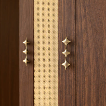 Star-Shaped Solid Brass Cabinet Pulls and Knobs