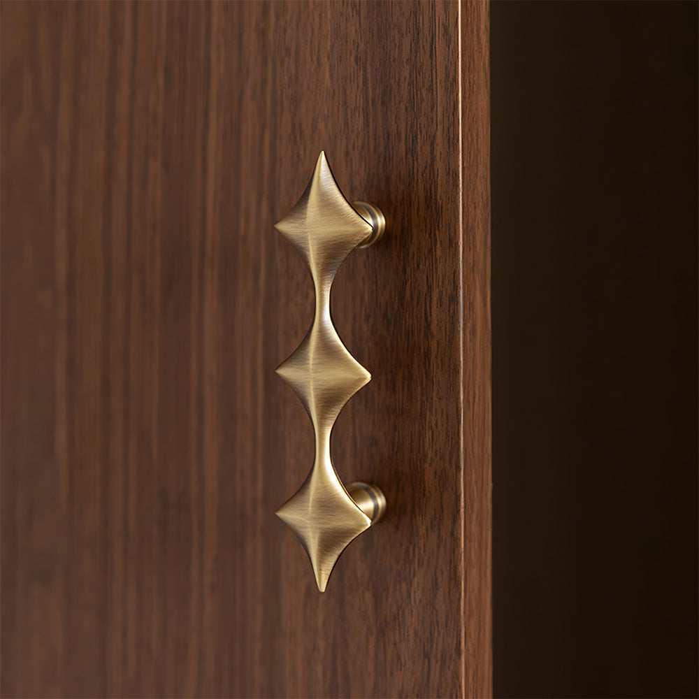 Star-Shaped Solid Brass Cabinet Pulls and Knobs