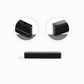 Black Square Bar Brass Cabinet Handles