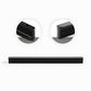 Black Square Bar Brass Cabinet Handles