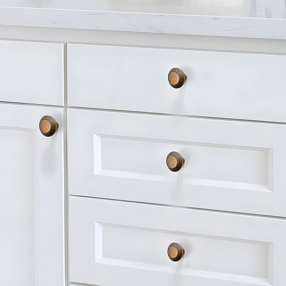 Knurled Zinc Alloy Cabinet Pulls and Knobs