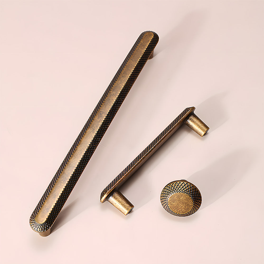 Knurled Zinc Alloy Cabinet Pulls and Knobs