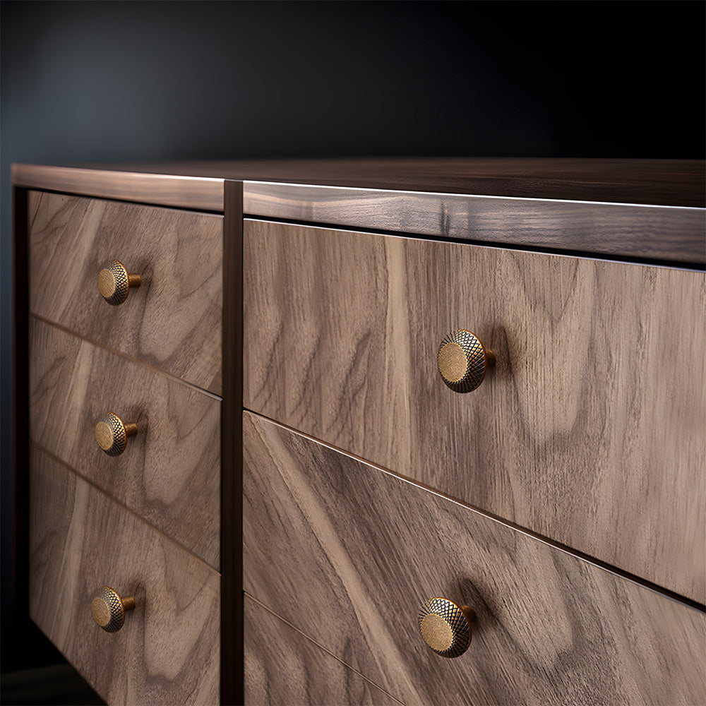 Knurled Zinc Alloy Cabinet Pulls and Knobs