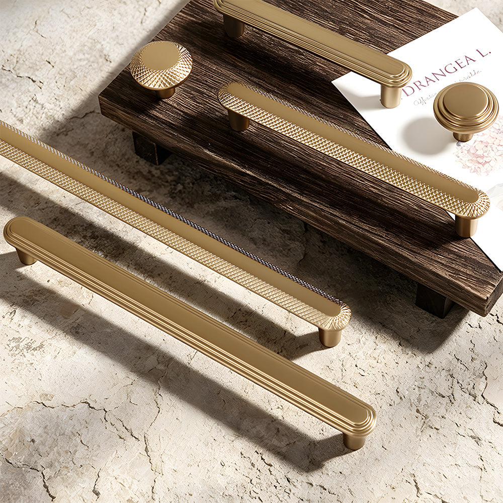 Knurled Zinc Alloy Cabinet Pulls and Knobs