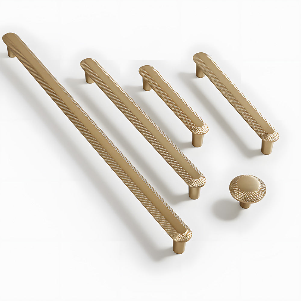 Knurled Zinc Alloy Cabinet Pulls and Knobs