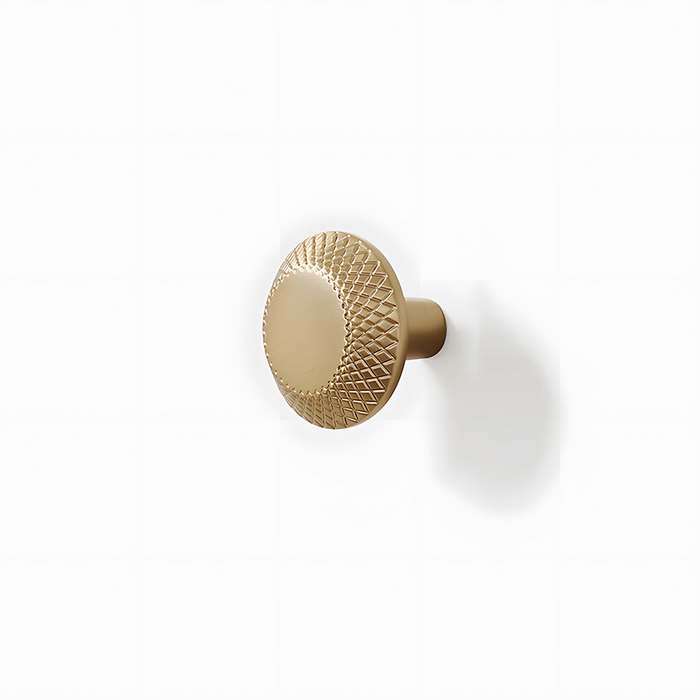 Champagne Gold Knurled Cabinet Pulls and Knob