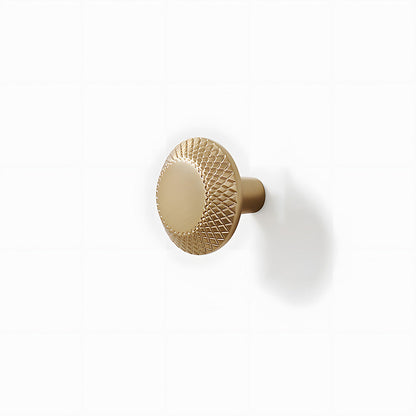 Champagne Gold Knurled Cabinet Pulls and Knob