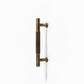 Vintage Lined Aged Bronze Brass Cabinet Pulls