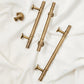 Vintage Solid Brass Cabinet Handles and Knobs in Bronze
