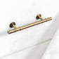 Vintage Solid Brass Cabinet Handles and Knobs in Bronze