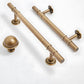 Vintage Solid Brass Cabinet Handles and Knobs in Bronze