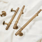 Vintage Solid Brass Cabinet Handles and Knobs in Bronze