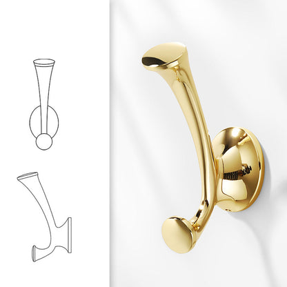 Vintage Zinc Alloy Double Coat & Hat Wall Hooks
