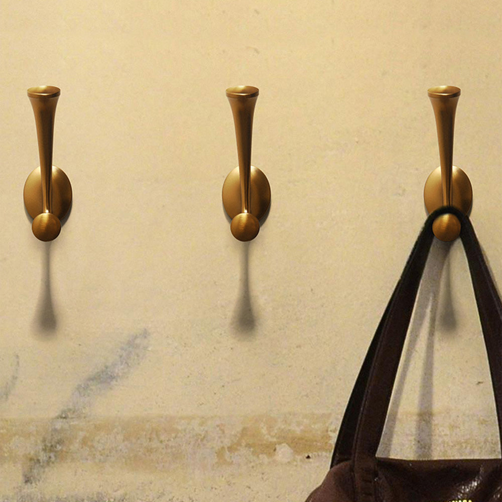 Vintage Zinc Alloy Double Coat & Hat Wall Hooks