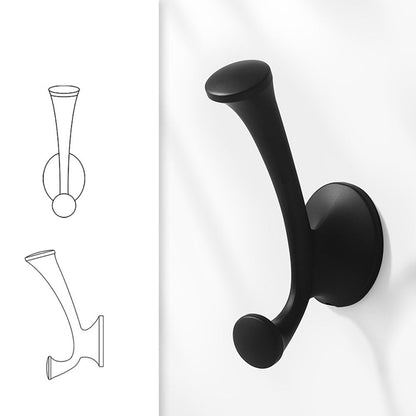 Vintage Zinc Alloy Double Coat & Hat Wall Hooks