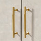 Vintage Lined Aged Bronze Brass Cabinet Pulls