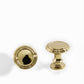 Vintage Shell Solid Brass Bin Cup Pulls for Drawers