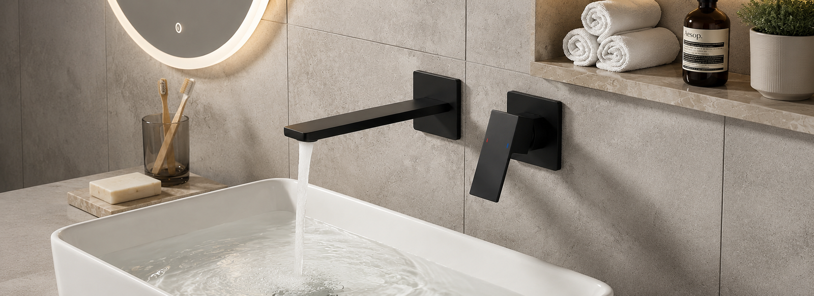 Wall Mount Bathroom Faucets