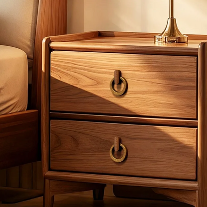 Walnut Ring Pull for Cabinets and Dresser Drawers