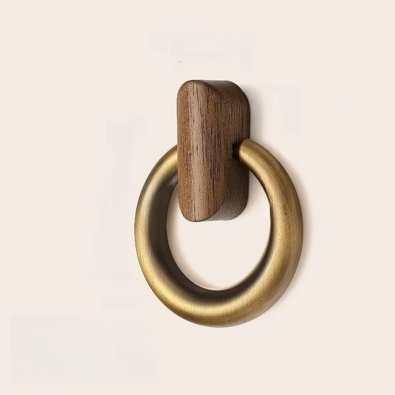 Walnut Ring Pull for Cabinets and Dresser Drawers