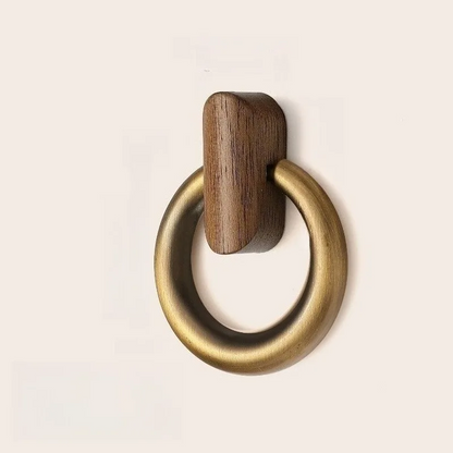 Walnut Ring Pull for Cabinets and Dresser Drawers